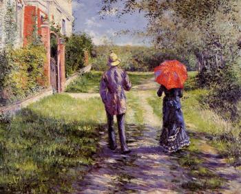 Gustave Caillebotte : Rising Road